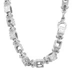 Mens sterling silver lego chain available in 22, 24 and 26 inches.