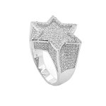 925 sterling silver cubic zirconia stones.