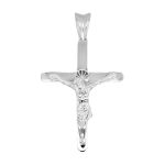 925 sterling silver crucifix cross in the byzantine designed pendant.