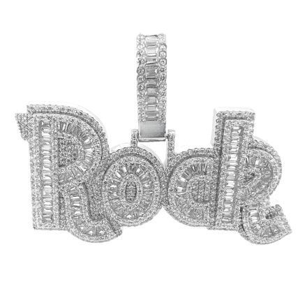 925 sterling silver the text rock with cubic zirconia stones.