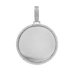 925 sterling silver cubic zirconia stones picture pendant.