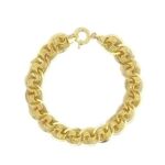 14k Yellow Gold Fancy Twisted Patterned Bracelet - 12 mm - Image 2