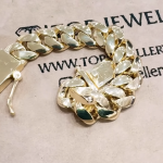 9k Yellow Gold Miami Cuban Bracelet - 22 mm - Image 3