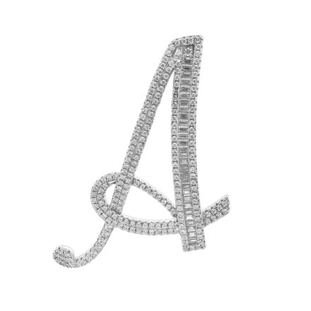 925 sterling silver cubic zirconia stons initial and letter pendants for women and children.