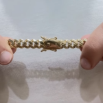 9k yellow gold solid cuban chain 10 mm wide heavy weight solid.