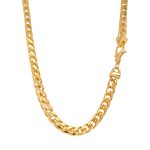 9k yellow gold franco chain diamond cut with arrow design 6.5 mm wide italian med for men.