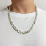 Patterned and plain designed Gypsy Link Belcher chains in 925 Sterling Silver. This link is 8 mm wide, completely solid available in several lengths, between 22 - 30 inches. All our products are British Hallmarked in a local assay office and sent out securely in a gift box. Lengths - Weights: