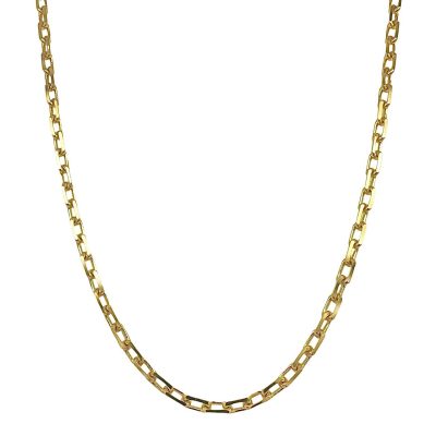 9k yellow gold solid trace chain for men and women 3 mm wide. Italian made uk hallmarked.