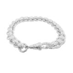 12 mm wide Rollerball bracelet for men solid 925 sterling silver heavy weight all patterned links.