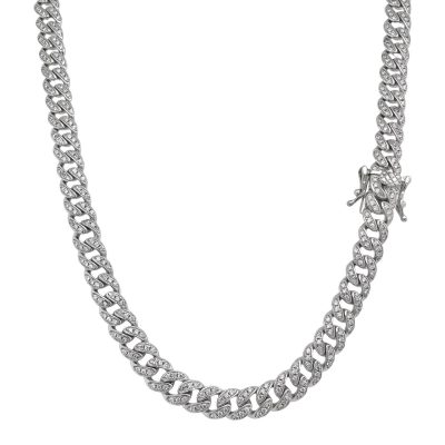 925 sterling silver solid cuban chain 6 mm wide