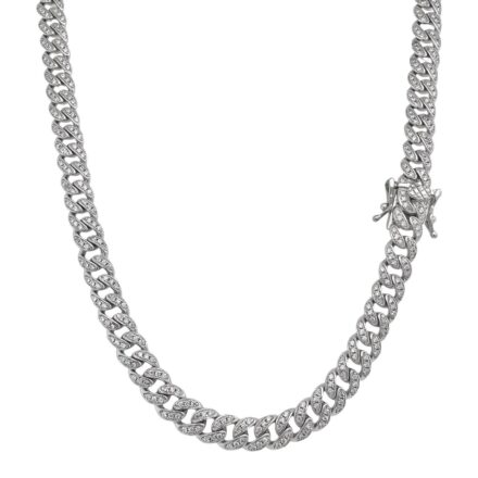 925 sterling silver solid cuban chain 6 mm wide