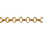 9k Yellow Gold Solid Lucky Clover Belcher Bracelet – 10.50 mm - Image 8