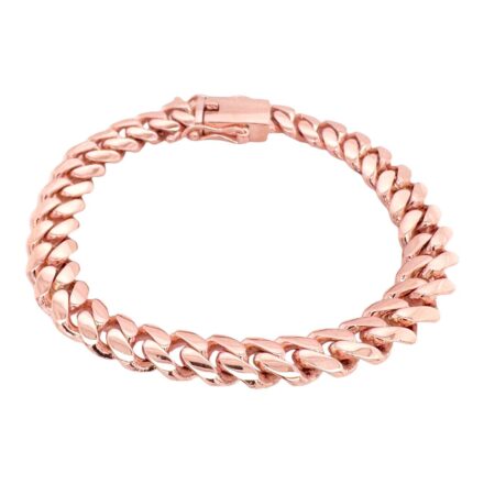 10 mm Miami cuban bracelet solid 9k rose gold for men and women with thick and tight links in stock!