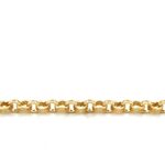 9k Yellow Gold Solid Heart Linked Belcher Chain – 8 mm - Image 4