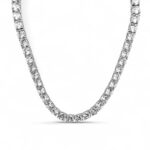 925 Sterling Silver Stone Set Tennis Necklace - 4 mm