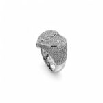 925 Sterling Silver Broken Heart Ring - SR00225 - Image 3