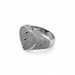925 Sterling Silver Broken Heart Ring - SR00225 - Image 5