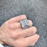 925 Sterling Silver X Design Ring with Round and Baguette Cubic Zirconia Stones, 18x18 mm Top.