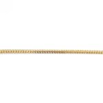 9k Yellow Gold Solid Square Franco Chain - 2.5 mm - Image 3