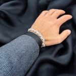 925 Sterling Silver Diamond Cut Rope Bracelet - 8 mm - Image 6