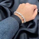925 Sterling Silver Diamond Cut Rope Bracelet - 8 mm - Image 2