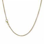 14k Yellow Gold Solid Round Box Chain - 1.6 mm - Image 2