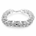 925 Sterling Silver Solid Plain Cage Bracelet - 13 mm