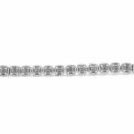 925 Sterling Silver Cushion Shaped Cluster Tennis Bracelet – 9 mm - Image 3