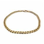 14k yellow gold cuban bracelet