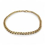 14k yellow gold cuban bracelet