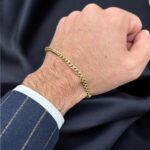 14k yellow gold cuban bracelet