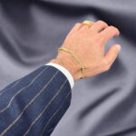 14k yellow gold cuban bracelet
