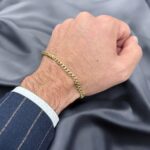 14k yellow gold cuban bracelet