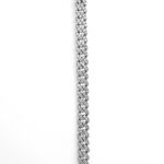 925 Sterling Silver Moissanite Stone Set Cuban Chain - 6 mm - Image 4