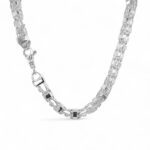 925 Sterling Silver Solid Cage Chain - 6 mm - Image 3