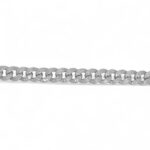 925 Sterling Silver Baguette Cuban Bracelet - 10.5 mm - Image 5