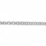 925 Sterling Silver Micro Belcher Chain Patterned and Stone Set - 6 mm - Image 3