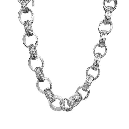 925 sterling silver blecher chain in 14 mm width for men solid italian design.