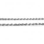 925 Sterling Silver Solid Diamond Cut Rope Chain - 4 mm - Image 4