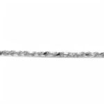 925 Sterling Silver Solid Diamond Cut Rope Chain - 4 mm - Image 3