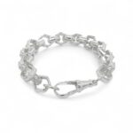 925 Sterling Silver Hexagon Belcher Bracelet - 12 mm - Image 4