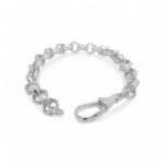 925 Sterling Silver Hexagon Belcher Bracelet - 8 mm - Image 3