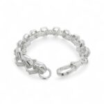 925 Sterling Silver Hexagon Belcher Bracelet - 12 mm - Image 2