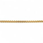 9k Yellow Gold Diamond Cut Solid Franco Bracelet - 3.5 mm - Image 5