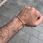 9k Yellow Gold Diamond Cut Solid Franco Bracelet - 3.5 mm - Image 8