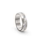 18k White Gold Diamond Wedding Band Channel Set 0.30 ct - 6 mm - Image 4