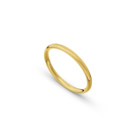 14k Yellow Gold Thin Patterned Wedding Band - 2 mm - Image 2