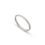 14k White Gold Thin Patterned Wedding Band - 2 mm - Image 2