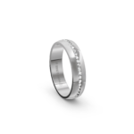 950 Platinum Diamond Wedding Band Channel Set 0.20 ct - 5 mm - Image 4