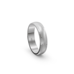950 Platinum Wedding Band Patterned With Matte Finish - 5 mm - Image 3